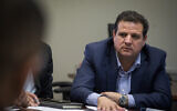 Joint List chair MK Ayman Odeh speaks during a faction meeting at the Knesset on November 18, 2019. (Hadas Parush/Flash90)