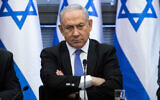 Prime Minister Benjamin Netanyahu during a meeting of the right-wing partie's bloc at the Knesset on November 20, 2019. (Hadas Parush/Flash90)
