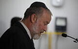 Attorney General Avichai Mandelblit announces his decision to indict Prime Minister Benjamin Netanyahu on charges of bribery, fraud and breach of trust in three corruption cases, on November 21, 2019. (Hadas Parush/FLASH90)
