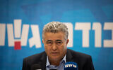 MK Amir Peretz speaks at a faction meeting in the Knesset, in Jerusalem, on November 25, 2019. (Hadas Parush/Flash90)