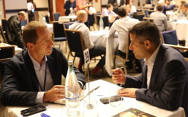 Executives discuss business opportunities as part of the ARISE 2018 conference in Israel (Courtesy) Executives discuss business opportunities as part of the ARISE 2018 conference in Israel (Courtesy)