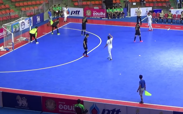 Illustrative: The Iranian national team plays against Kazakhstan at the Asia Pacific Deaf Futsal Championships on February 22, 2019, in Bangkok, Thailand. (Screen capture: YouTube) Illustrative: The Iranian national team plays against Kazakhstan at the Asia Pacific Deaf Futsal Championships on February 22, 2019, in Bangkok, Thailand. (Screen capture: YouTube)
