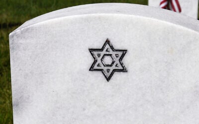 An illustrative photo of a Jewish grave (Robert Alexander/Getty Images via JTA)