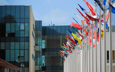 Valley of flags in the most international university in Israel (Photo: IDC)