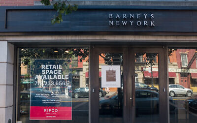 A closed Barney's store in Brooklyn, NY. (Epics/Getty Images via JTA)