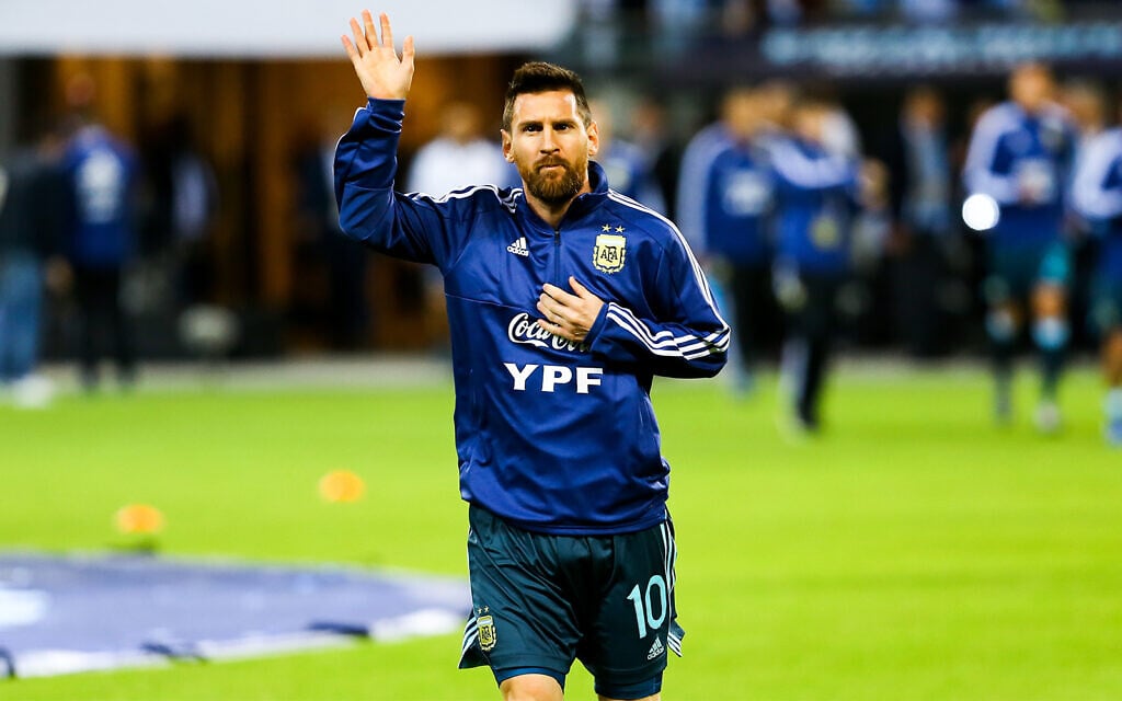 Argentina's Lionel Messi at the Bloomfield stadium in Tel Aviv, November 18, 2019. (Flash90) Argentina's Lionel Messi at the Bloomfield stadium in Tel Aviv, November 18, 2019. (Flash90)