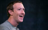 Facebook CEO Mark Zuckerberg speaks in New York, October 25, 2019. (AP/Mark Lennihan)
