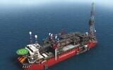 An illustration of a floating production and storage rig of Energean (Courtesy)