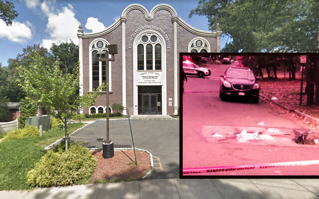 The scene outside the Toshnad Heichel Torah Utfila synagogue in Rockland Country, NY, where a man was stabbed Wednesday morning. (Google Maps/LiveMap /JTA Montage) The scene outside the Toshnad Heichel Torah Utfila synagogue in Rockland Country, NY, where a man was stabbed Wednesday morning. (Google Maps/LiveMap /JTA Montage)