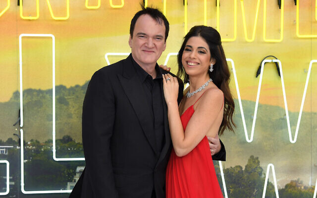 Quentin Tarantino and Daniella Pick attend the 'Once Upon a Time In Hollywood' UK Premiere at the Odeon Luxe Leicester Square in London, July 30, 2019. (Karwai Tang/WireImage/Getty Images/via JTA) Quentin Tarantino and Daniella Pick attend the 'Once Upon a Time In Hollywood' UK Premiere at the Odeon Luxe Leicester Square in London, July 30, 2019. (Karwai Tang/WireImage/Getty Images/via JTA)