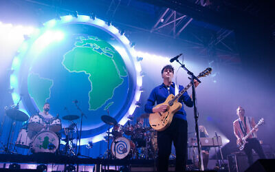 Ezra Koenig, Christ Tomson, and Chris Baio from Vampire Weekend perform at Le Zenith on November 16, 2019 in Paris, France.  (David Wolff - Patrick/Redferns)