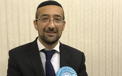 Yosef David says his Brexit Party is a "safe and friendly place" for Jews despite racism allegations. (Courtesy of David via JTA)