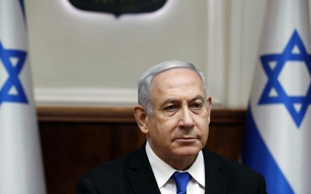 Prime Minister Benjamin Netanyahu chairs the weekly cabinet meeting at his office in Jerusalem on December 8, 2019. (Ronen Zvulun/Pool/AFP) Prime Minister Benjamin Netanyahu chairs the weekly cabinet meeting at his office in Jerusalem on December 8, 2019. (Ronen Zvulun/Pool/AFP)