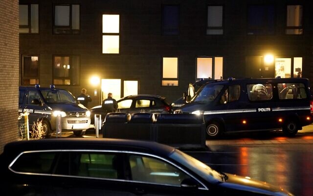 Police cars are parked in front of houses in Aalborg on December 11, 2019 during a police action based on suspicions of preparations of terror attacks with militant Islamist motive. (Henning Bagger / Ritzau Scanpix / AFP) Police cars are parked in front of houses in Aalborg on December 11, 2019 during a police action based on suspicions of preparations of terror attacks with militant Islamist motive. (Henning Bagger / Ritzau Scanpix / AFP)