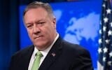 In this file photo taken on December 11, 2019, US Secretary of State Mike Pompeo holds a press conference at the State Department in Washington, DC. (Saul Loeb/AFP)