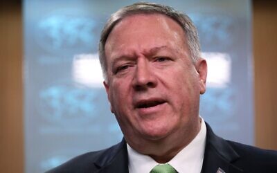 US Secretary of State Mike Pompeo speaks to the press at the State Department in Washington, December 11, 2019. (Alex Wong/Getty Images/AFP)