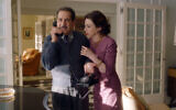 Tony Shalhoub plays Abe Weissman and Marin Hinkle portrays his wife, Rose, in 'The Marvelous Mrs. Maisel'. (Amazon Studios)