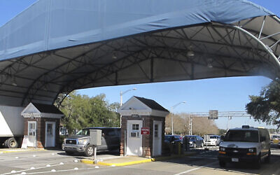 In this Jan. 29, 2016 file photo shows the entrance to the Naval Air Base Station in Pensacola, Fla. (AP Photo/Melissa Nelson, File)