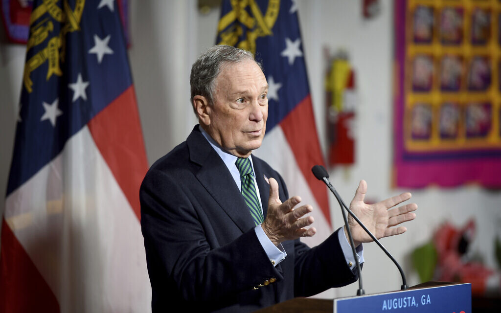 US Democratic presidential candidate and former New York Mayor Michael Bloomberg speaks during a press conference at the Lucy Craft Laney Museum in Augusta, Georgia, Friday, December 6, 2019. (Michael Holahan/The Augusta Chronicle via AP) US Democratic presidential candidate and former New York Mayor Michael Bloomberg speaks during a press conference at the Lucy Craft Laney Museum in Augusta, Georgia, Friday, December 6, 2019. (Michael Holahan/The Augusta Chronicle via AP)
