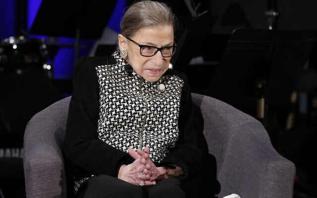 Supreme Court Justice Ruth Bader Ginsburg speaks with author Jeffrey Rosen at the National Constitution Center Americas Town Hall at the National Museum of Women in the Arts, Tuesday, Dec. 17, 2019 in Washington. (AP Photo/Steve Helber) Supreme Court Justice Ruth Bader Ginsburg speaks with author Jeffrey Rosen at the National Constitution Center Americas Town Hall at the National Museum of Women in the Arts, Tuesday, Dec. 17, 2019 in Washington. (AP Photo/Steve Helber)