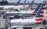 Illustrative: American Airlines aircraft parked at their gates at Miami International Airport in Miami, April 24, 2019. (Wilfredo Lee/AP)