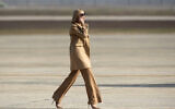 Ivanka Trump, daughter and adviser to US President Donald Trump. walks toward Air Force One at Andrews Air Force Base, Maryland, on November 20, 2019. (Kevin Wolf/AP)