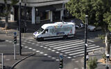 A Shabbat minibus drives through central Tel Aviv on November 23, 2019. (AP Photo/Tsafrir Abayov)