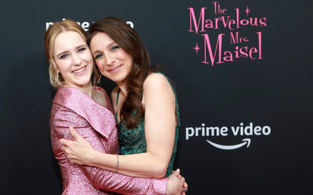 Rachel Brosnahan, left, and Marin Hinkle attend Amazon Prime Video's 'The Marvelous Mrs. Maisel' Season 3 premiere at the Museum of Modern Art on December 3, 2019, in New York. (Photo by Jason Mendez/Invision/AP)