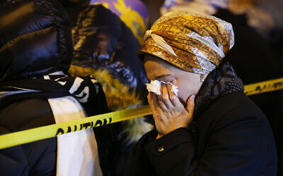 Orthodox Jewish women mourn during the funeral service of Mindel Ferencz, who was killed in a shooting at a kosher market in Jersey City, New Jersey, December 11, 2019. (AP Photo/Eduardo Munoz Alvarez) Orthodox Jewish women mourn during the funeral service of Mindel Ferencz, who was killed in a shooting at a kosher market in Jersey City, New Jersey, December 11, 2019. (AP Photo/Eduardo Munoz Alvarez)