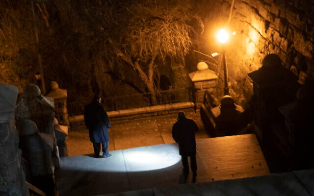 New York City police department detectives use a flashlight to look for evidence in Morningside Park, December 12, 2019, in the Upper West Side of Manhattan. (AP Photo/Mary Altaffer) New York City police department detectives use a flashlight to look for evidence in Morningside Park, December 12, 2019, in the Upper West Side of Manhattan. (AP Photo/Mary Altaffer)