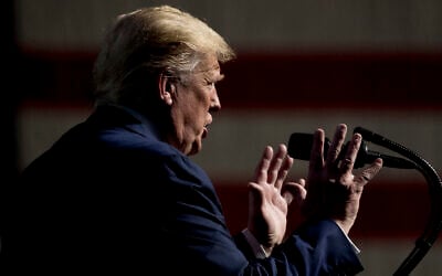 President Donald Trump speaks at the Turning Point USA Student Action Summit at the Palm Beach County Convention Center in West Palm Beach, Fla., Saturday, December 21, 2019. (AP Photo/Andrew Harnik)