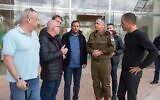 IDF Chief of Staff Aviv Kohavi meets with the mayors of Gaza-adjacent towns on December 6, 2019. (Israel Defense Forces)