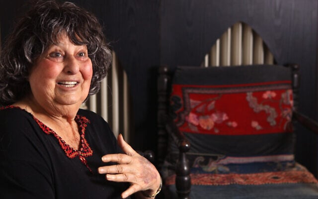 Portrait of  Geula Cohen, in her home in Jerusalem. May 24, 2011.( Nati Shohat/FLASH90)
