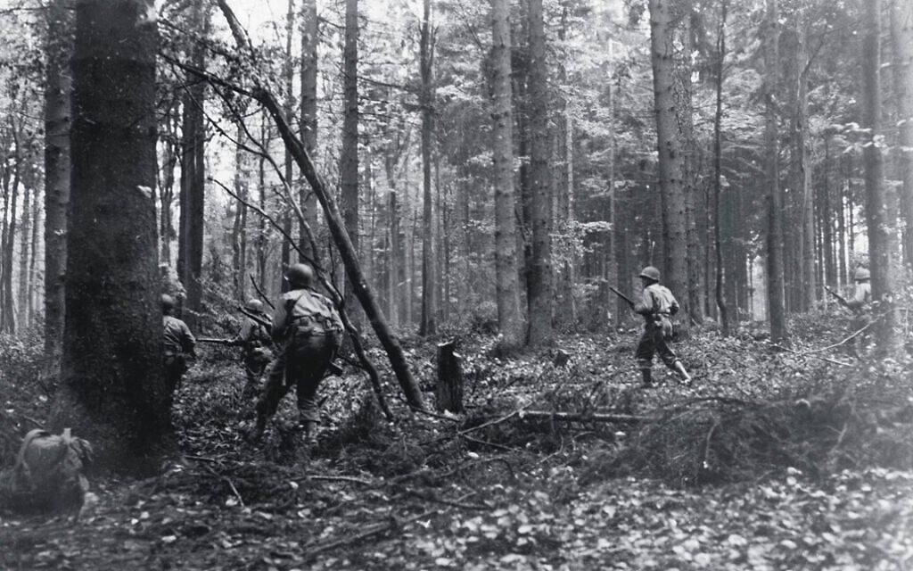 In the Hurtgen forest, German troops timed artillery shells to detonate in the tree canopy, exploiting softwood anatomy to weaponize conifers into lethal shards. Tree bursts were a major factor in the Allied defeat and 33,000 casualties in the Hurtgen Forest in late 1944, considered by historians the longest battle ever fought by the US military. (US National Archives/ Sumner)