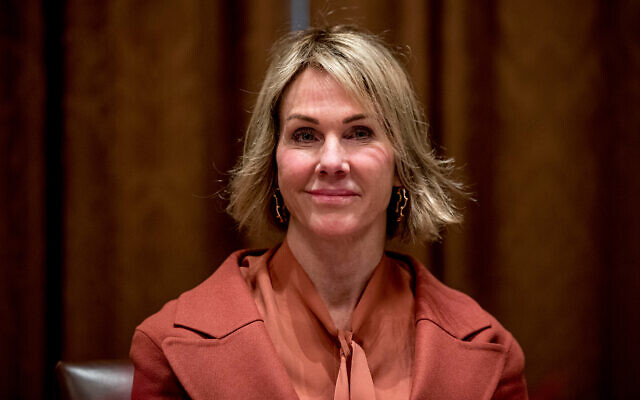US Ambassador to the UN Kelly Craft at a luncheon with US President Donald Trump and members of the UN Security Council at the White House, December 5, 2019. (AP Photo/Andrew Harnik) US Ambassador to the UN Kelly Craft at a luncheon with US President Donald Trump and members of the UN Security Council at the White House, December 5, 2019. (AP Photo/Andrew Harnik)