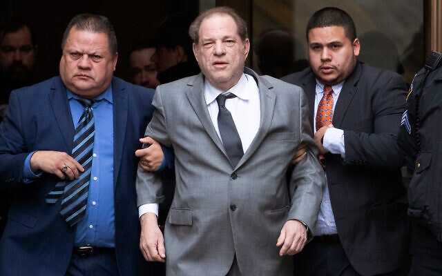 Harvey Weinstein, center, leaves court following a bail hearing, December 6, 2019 in New York. (AP Photo/Mark Lennihan) Harvey Weinstein, center, leaves court following a bail hearing, December 6, 2019 in New York. (AP Photo/Mark Lennihan)
