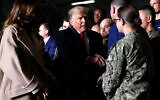 US President Donald Trump after signing the National Defense Authorization Act for Fiscal Year 2020 at Andrews Air Force Base, Maryland, December 20, 2019. (AP Photo/Andrew Harnik)