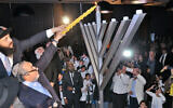 Moroccan Jews mark Hannukah in Casablanca, December 22, 2019. (Courtesy/Chabad.org)