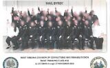 A photograph of corrections officer trainees in West Virginia performing a Nazi salute. (West Virginia Department of Military Affairs and Public Safety)