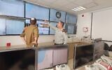 Illustrative: Soldiers from the IDF Home Front Command work in a command center used to oversee the country's alert system in an undated photograph. (Israel Defense Forces)
