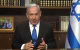 Prime Minister Benjamin Netanyahu in a YouTube video slamming European nations who joined the INSTEX barter mechanism meant to circumvent US sanctions on Iran, on December 1, 2019. (YouTube screen capture)