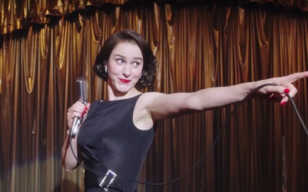 Rachel Brosnahan as Midge Maisel in 'The Marvelous Mrs. Maisel' (screenshot)