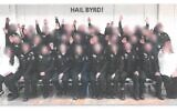 These 34 correction officer trainees from West Virginia were photographed giving a Nazi salute. They were subsequently fired. (West Virginia Department of Military Affairs and Public Safety)