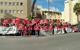 Residents of the Western Galilee call for a new desalination plant to be located in an existing industrial zone in coastal Acre, rather than on agricultural land. (Stop the Western Galilee Desalination Plant Campaign, Facebook)