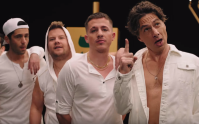 Fictional boy band Boyz II Menorah performs spoof song 'A Week and a Day' (YouTube screenshot)