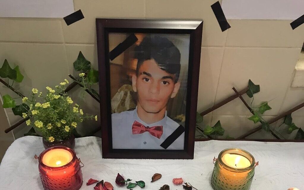A memorial to murder victim Adel Khatib, 17, from the Galilee town of Shfaram. (via Zman Israel) A memorial to murder victim Adel Khatib, 17, from the Galilee town of Shfaram. (via Zman Israel)