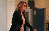 Lebanese Defense Minister Zeina Akar arrives for the inaugural cabinet meeting at the presidential palace in Baabda, east of the capital Beirut, on January 22, 2020. (AFP)