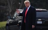 US President Donald Trump leaves for Doral, Florida, from the South Lawn of the White House in Washington on January 23, 2020. (Eric Baradat/AFP)