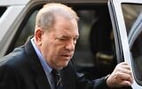 Harvey Weinstein arrives at the Manhattan Criminal Court, for his rape and sexual assault trial in New York City, January 24, 2020. (Johannes EISELE/AFP)
