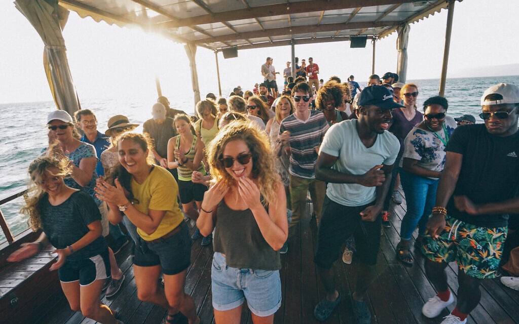 American Christian students on a Passages trip to Israel. (Courtesy of Passages)